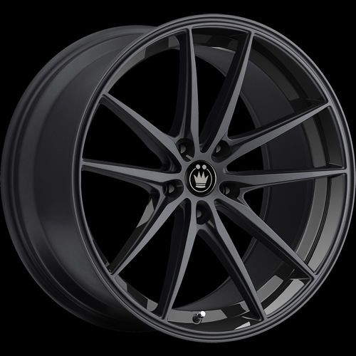 17x8 gloss black konig oversteer rim 5x4.5 (5x114.3) +45 offset os78514455 wheel