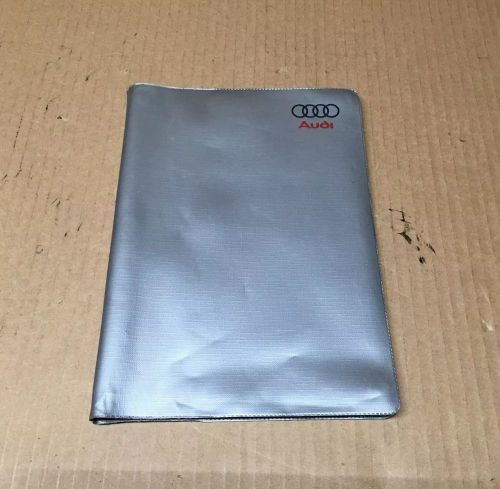 Audi oem factory original manual book holder case wallet portfolio 9815678a088