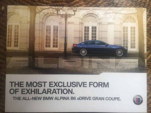 2015 bmw alpina b6 xdrive gran coupe brochure