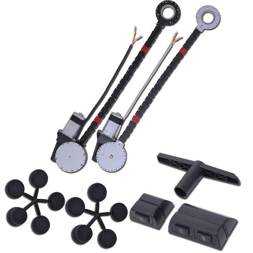 Universal 2 door electric car truck power window conversion kit roll up switches