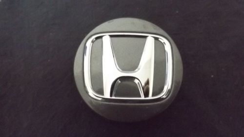 Honda civic oem wheel center cap dark gray chrome logo 44732-t5r-a11