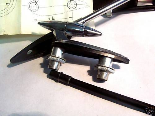 1940&#039;s - 50&#039;s vintage redball top /side radio antenna  1931 auburn speedster