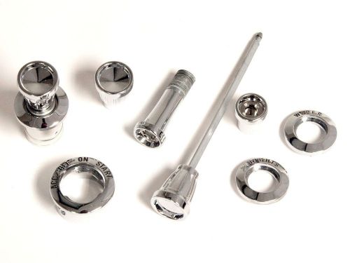 1965 1966 mustang shelby  8 piece dash bezel and knob kit concours quality parts