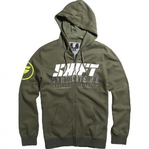 Shift stockade zip fleece adult mens guys sweatshirt hoodie s army