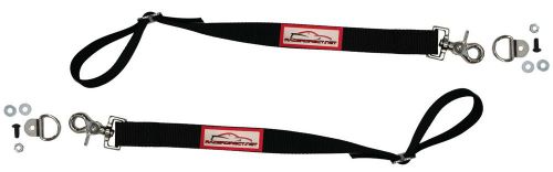 Racerdirect.net pro mod car door limit strap adjustable limiting straps black