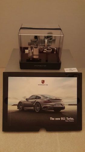 Porsche 2016 911 turbo model engine display hard bound manual with original box