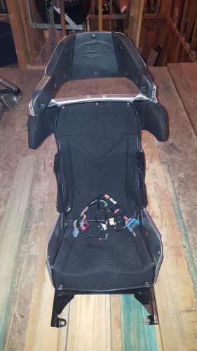 Kirkey race seat with cover and c6 corvette seat simulator harness
