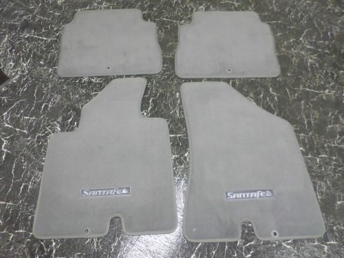 New hyundai santa fe 07 08 09 grey floor mat set mats front rear oem