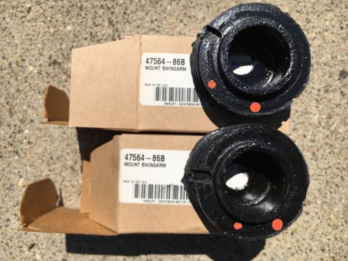 Harley davidson touring dyna oem swingarm isolator mount 1 pair 47564-86b nos