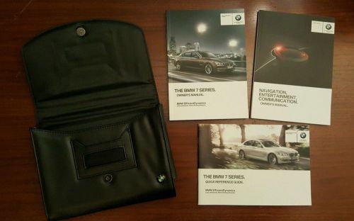 2013 bmw 7 series owners manual set with case