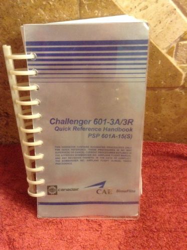 Canadair Challenger 601-3A/3R Original SimuFlite Quick Reference Handbook, image 1