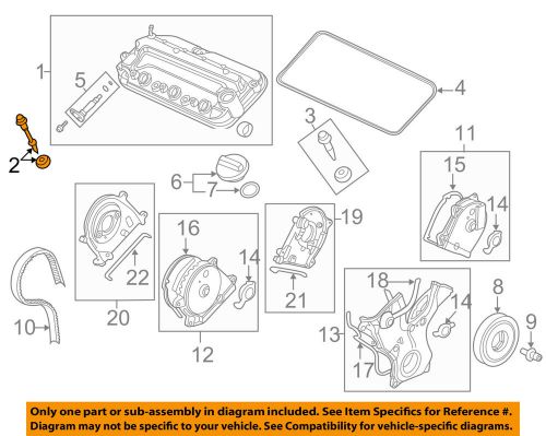 Honda oem valve timing covers-valve cover bolt 90010p8aa00