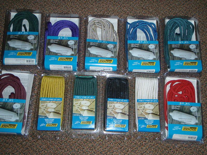 Dock fender lines braided 6ft 6pac many colors look 
