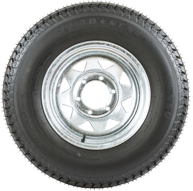 15" galvanized wheel-225/75/15 boat-camper trailer spare rim +tire (wheel-15g)