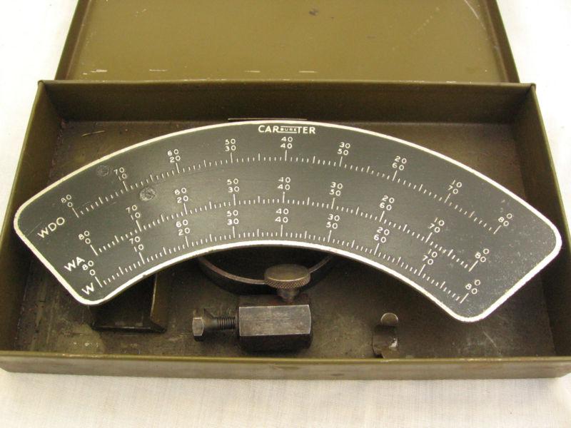 Vintage gm buick cadillac chevy olds pontiac auto •carter carburetor gauge tool•