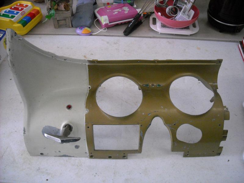 1955 chrysler imperial dash left side w emergency brake & light bezels