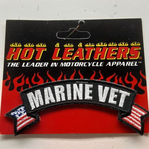 Hot leathers marine vet 4" embroidered patch