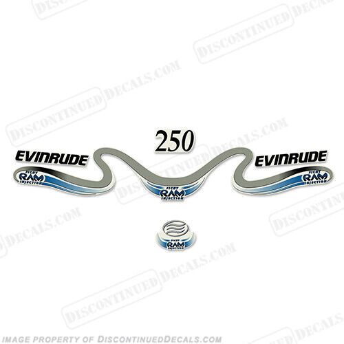 Fits evinrude 250hp ficht ram decals 1999 - 2000