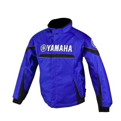 New mens yamaha adventure snowmobile winter trail jacket blue size: large lg