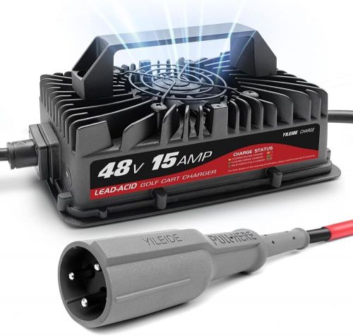 New: 15 AMP 48 Volt Golf Cart Charger for Club Car with 3-Pin Round Plug, US $99.00, image 8