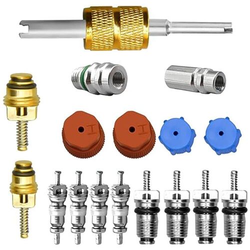 Rustproof and Unbreakable AC Valve Core Kit R12 to R134A Conversion 17 Pcs, US $13.18, image 14