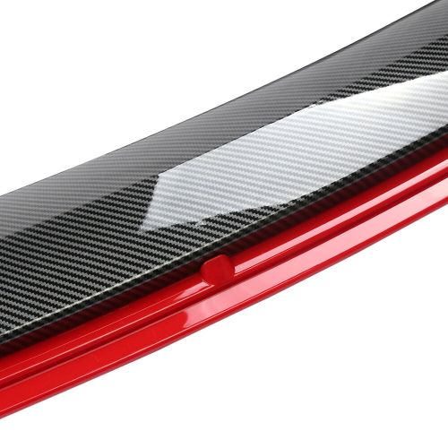 For BMW Universal Front Bumper Red Lip Spoiler Splitter Carbon Fiber Look, US $79.89, image 2