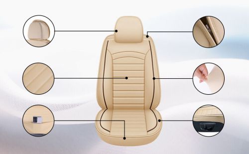 For Nissan Luxury Car Seat Cover 2 Seats Front Full Set Leather Protector, US $88.88, image 2