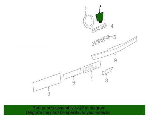 Genuine GM Deck Lid Crest Logo 15263152, US $66.08, image 3