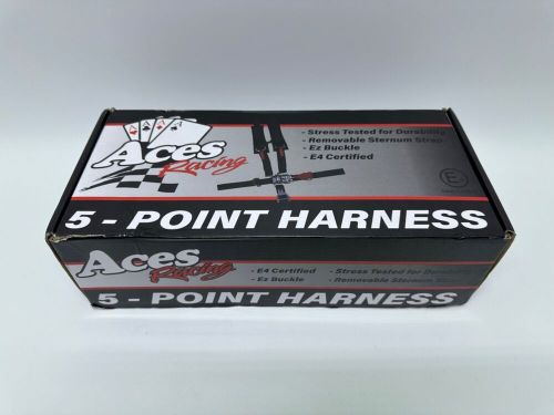 Aces Racing 5 Point Harness With 2 Inch Padding (Black), US $39.90, image 2
