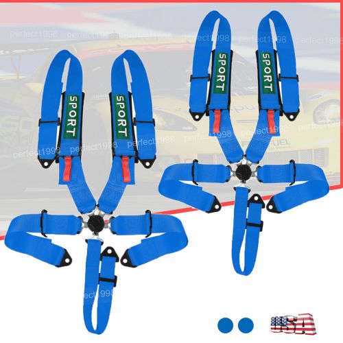 2x 5 Point Safety Seat Belt Cam-Lock Buckle ATV Racing Harness Shoulder Straps, US $119.99, image 12