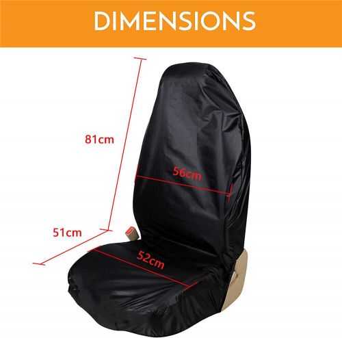 Pet Seat Protector Universal Pair Throw Over Car SUV Seat Cover Waterproof Black, AU $22.24, image 7