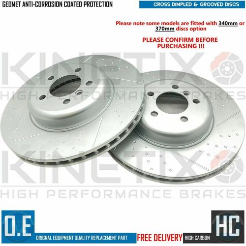 FOR BMW 335i M SPORT F31 DIMPLED GROOVED FRONT REAR BRAKE DISCS 370mm 345mm, US $, image 3