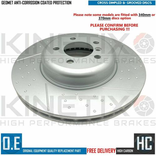 FOR BMW 335i M SPORT F31 DIMPLED GROOVED FRONT REAR BRAKE DISCS 370mm 345mm, US $, image 4