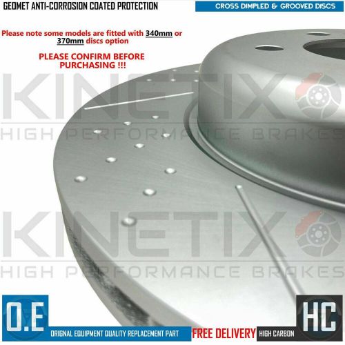 FOR BMW 335i M SPORT F31 DIMPLED GROOVED FRONT REAR BRAKE DISCS 370mm 345mm, US $, image 6