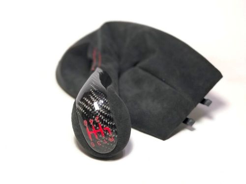 Carbon Alcantara shift knob Porsche 986 996 6MT manual carrera Turbo Boxster RED, US $499.00, image 4