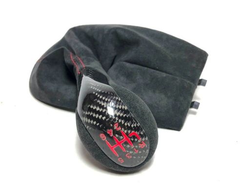 Carbon Alcantara shift knob Porsche 986 996 6MT manual carrera Turbo Boxster RED, US $499.00, image 7