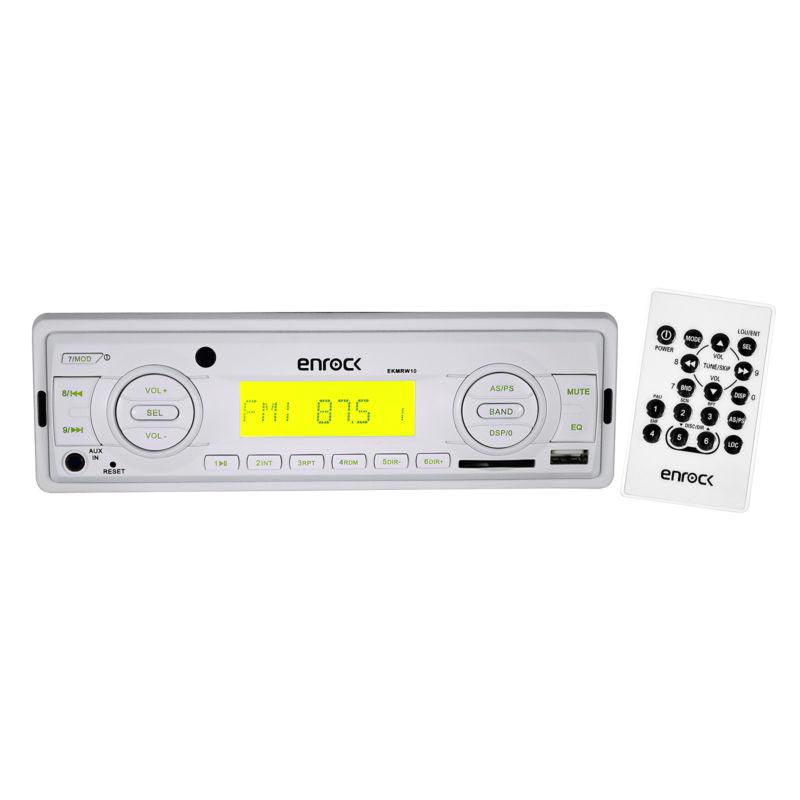 New EKMRW10 Boat Yacht MP3 USB Radio 2 x 4