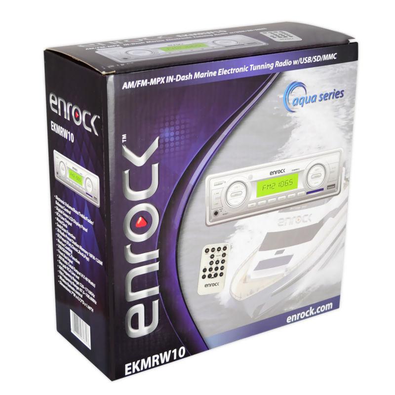 New EKMRW10 Boat Yacht MP3 USB Radio 2 x 4