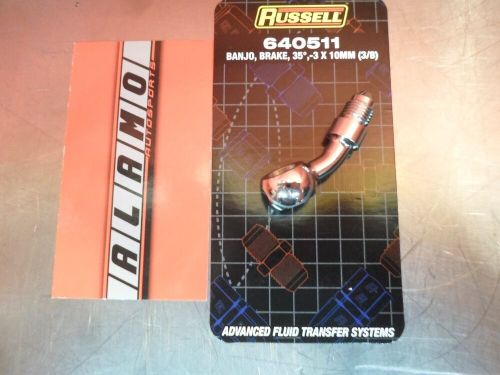 RUSSELL 640511 Brake Adapter Banjo Fitting 35° w/ -3 AN x 10mm, US $23.40, image 2