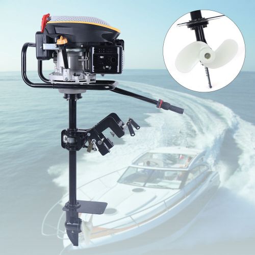 225CC 4 Stroke Heavy Duty Outboard Motor Trolling Boat Engine Gasoline Motor, US $460.50, image 16
