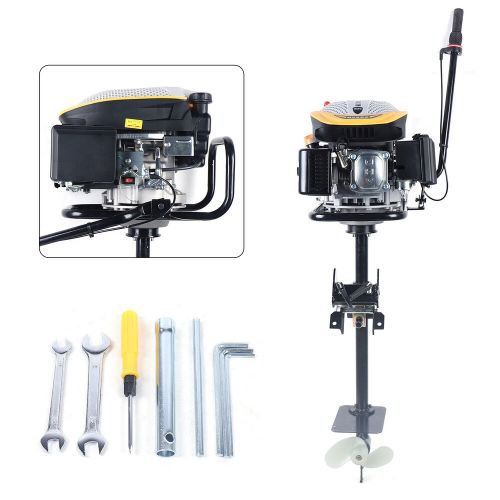 225CC 4 Stroke Heavy Duty Outboard Motor Trolling Boat Engine Gasoline Motor, US $460.50, image 17
