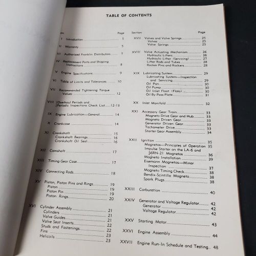 1947 Franklin Aircraft Engine 6A4-150-B3, 6A4-165-B3 Service Manual & Parts List, US $49.95, image 8