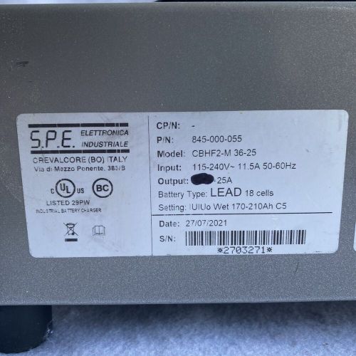 SPE S.P.E. Elettronica CBHF2-M 36-25 High Frequency Battery Charger PARTS ONLY, US $60.00, image 8