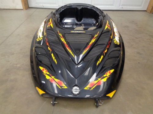 2001 Ski Doo MXZ 800 ZX Chassis Hood Shroud w Vents Decals Black, US $124.99, image 6