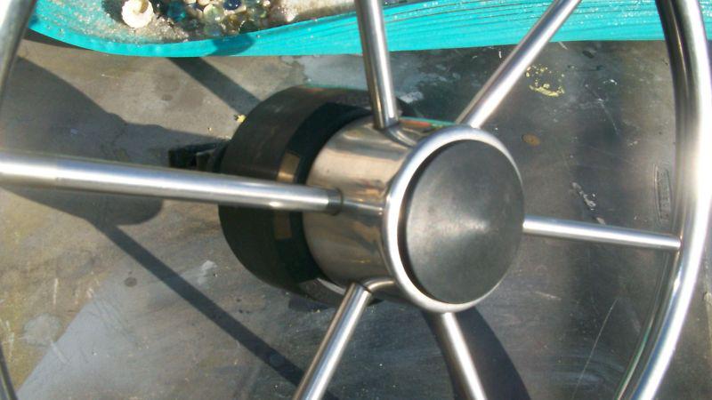 6 Spoke Steel Boat Marine Steering Wheel 15 inch, US $25.00, image 2