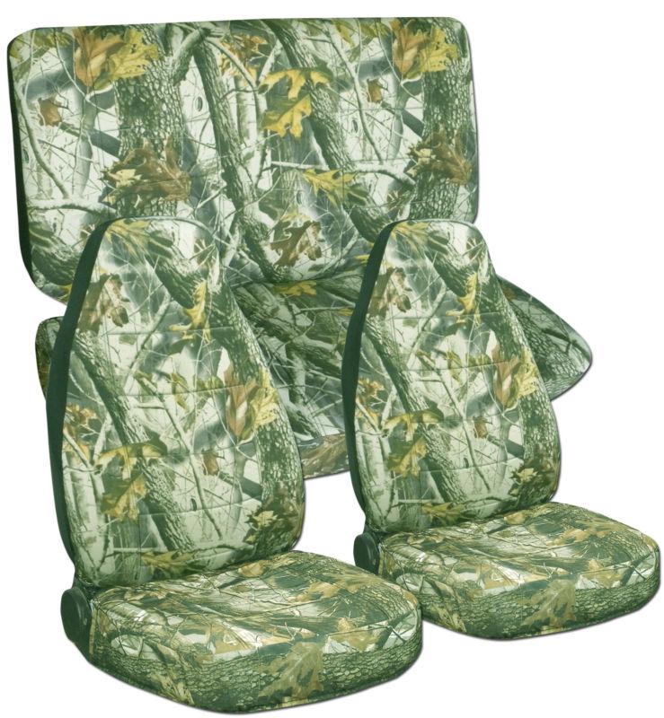 Jeep wrangler  yj army camo 87 real tree front+rear  car seat covers cotton 