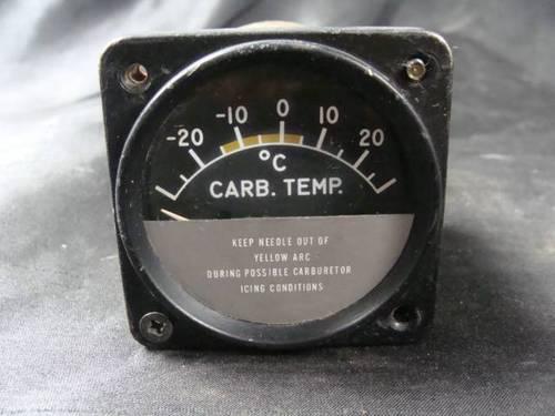 Cessna temp indicator meter,gauge,airplane part 1968 vintage plane meter