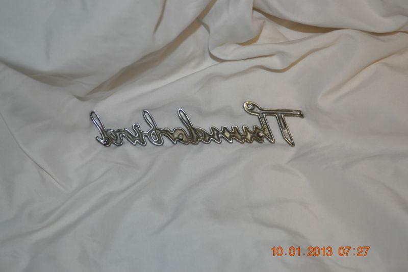78 79 Ford Thunderbird Headlight Door/Dash Script Emblem, US $18.00, image 2