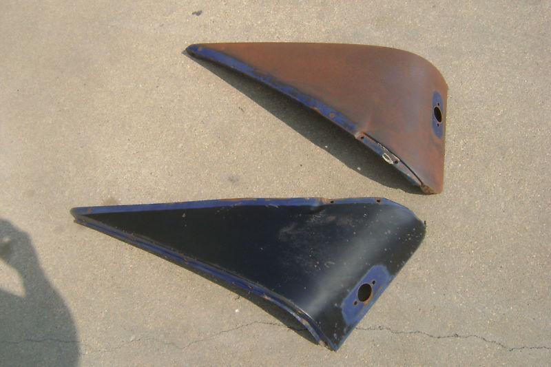 1946 46 Ford FRONT FENDER EXTENSIONS SOLID PAIR, US $125.00, image 2