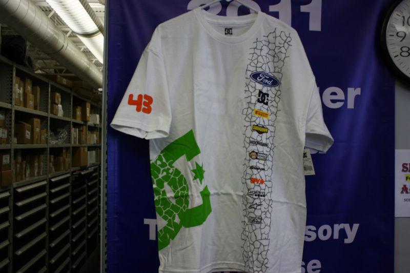 Dc ken block ford pirelli #43 sideswipe white tshirt small